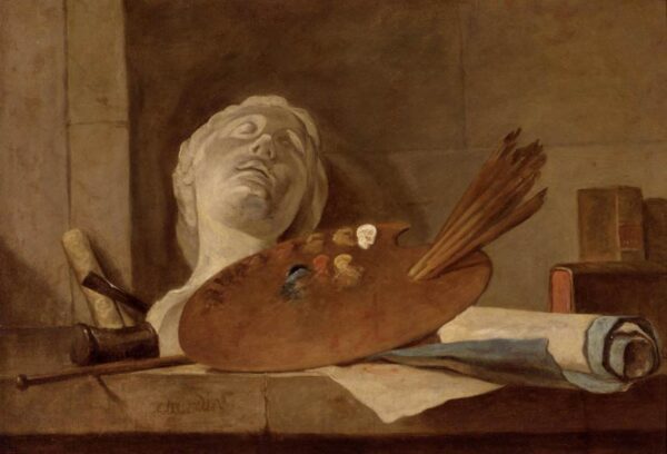 The Attributes of Painting and Sculpture - Jean Siméon Chardin