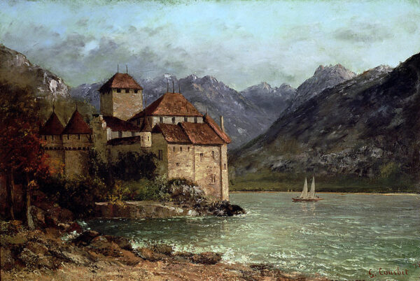 Tea at Chillon Castle - Gustave Courbet