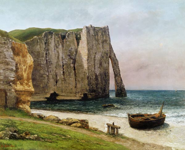 The Cliffs of Etretat - Gustave Courbet