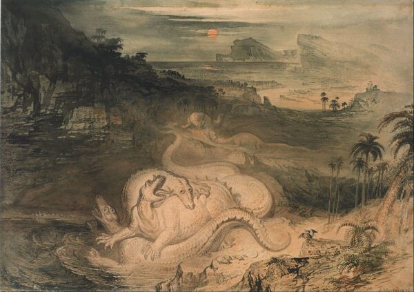 The Land of the Iguanodon - John Martin