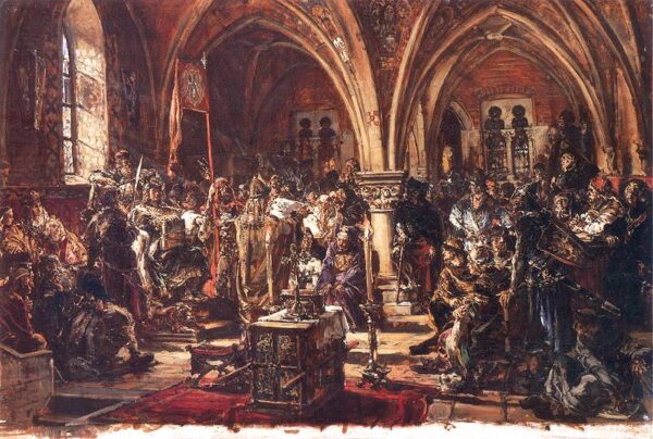 The First Sejm, Recording of laws A.D. 1182 – Jan Matejko