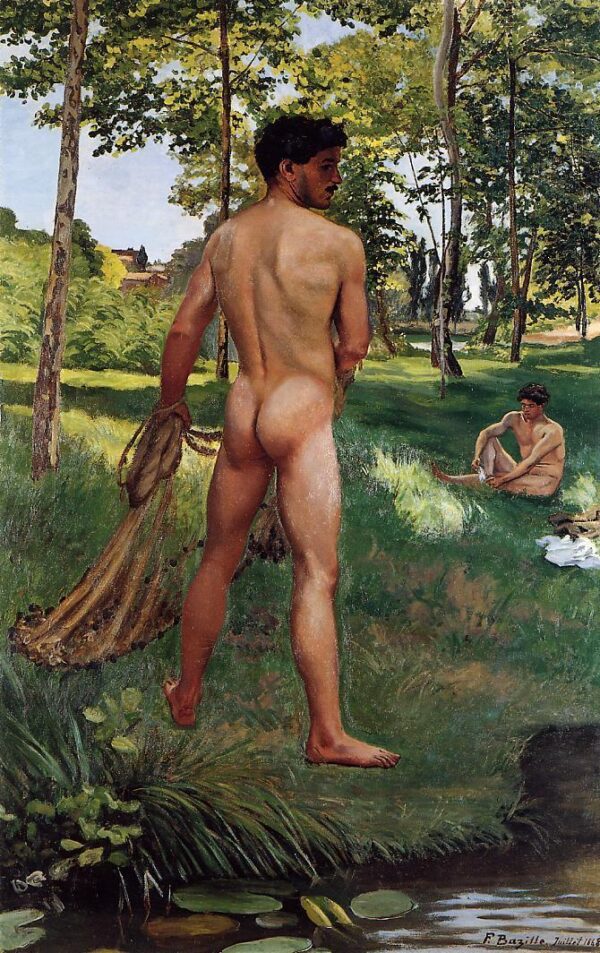 The Fisherman with a Casting Net - Frédéric Bazille