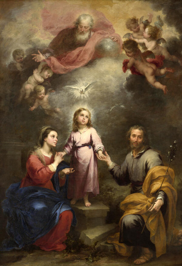 Heavenly and Earthly Trinities - Bartolomé Esteban Murillo Oil Painting Reproduction