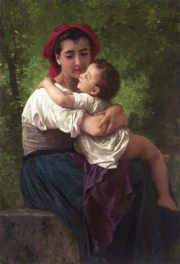 The Little Hug - William Bouguereau