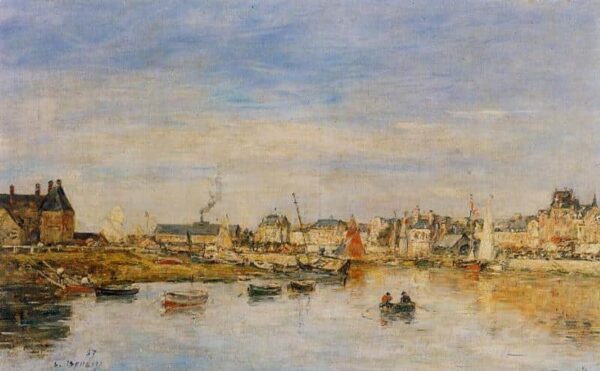 The Port of Trouville - Eugène Boudin