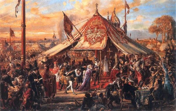 The Republic at the Zenith of Power: Golden Liberty Election A.D. 1573" by Jan Matejko