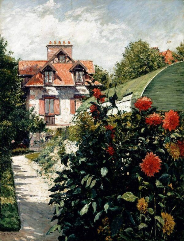 The Dahlias, Garden of Petit Gennevilliers, 1893 - Caillebotte