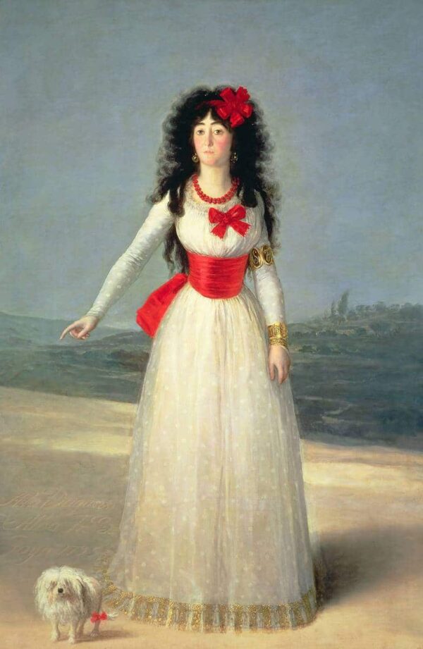 Portrait of the Duchess of Alba in White - Francisco de Goya