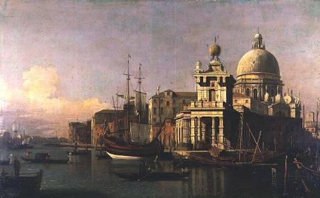 A View of the Dogana and Santa Maria della Salute - Giovanni Antonio Canal