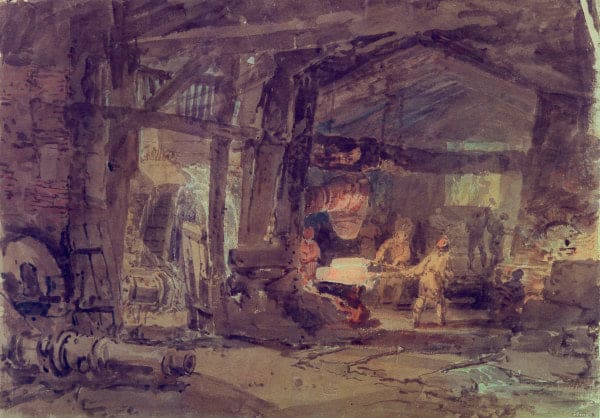 An Iron Foundry - William Turner