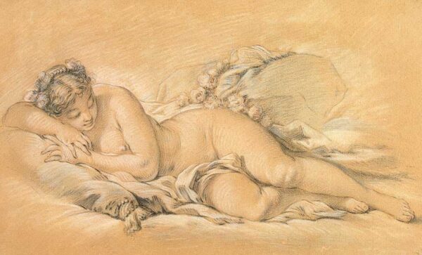 Young Woman Asleep - François Boucher