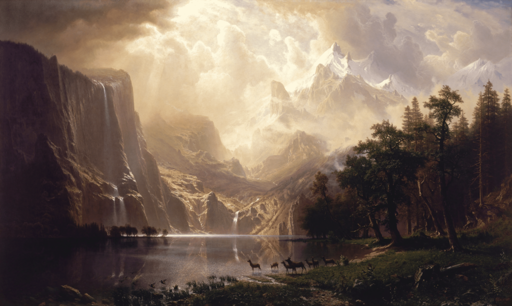 Among the Sierra Nevada, California – Albert Bierstadt