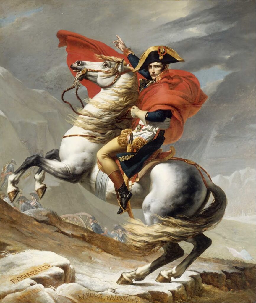 Bonaparte Crossing the Alps at the Saint-Bernard Pass – Jacques-Louis David