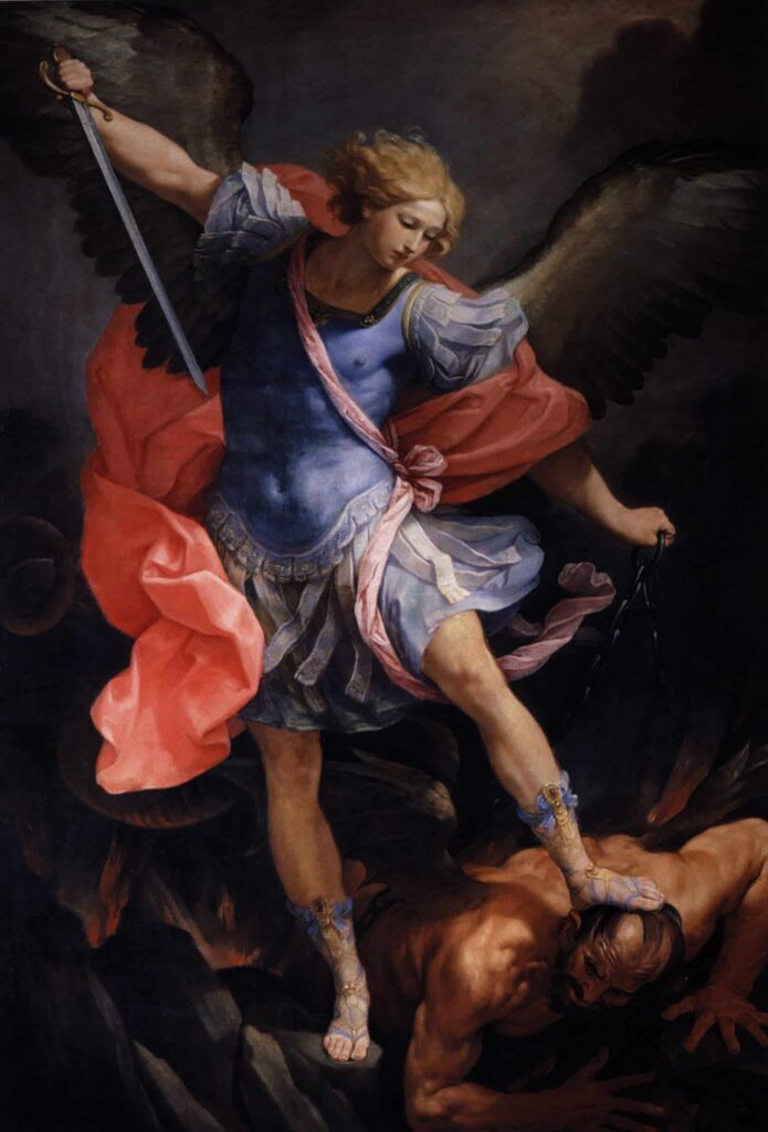 The Archangel Michael defeating Satan – Guido Reni