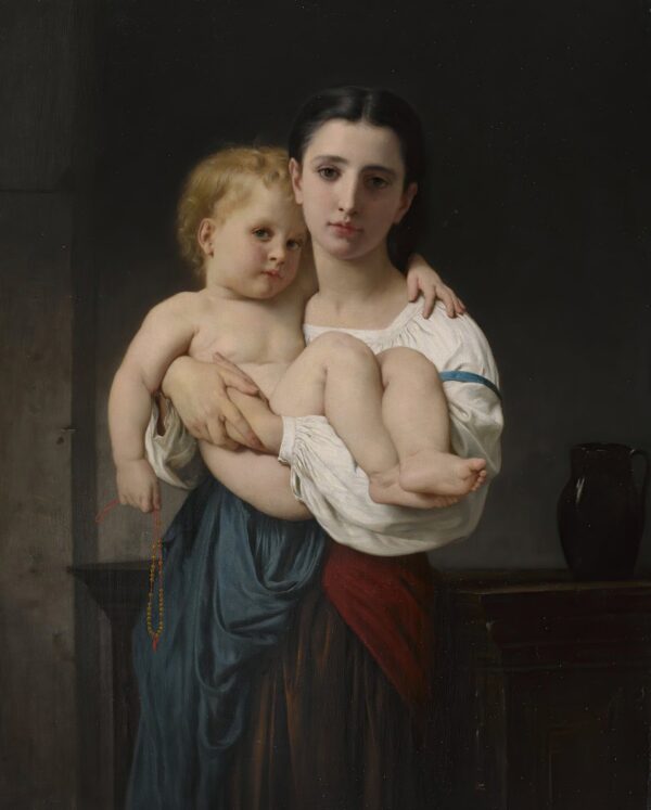 The Elder Sister – William Bouguereau