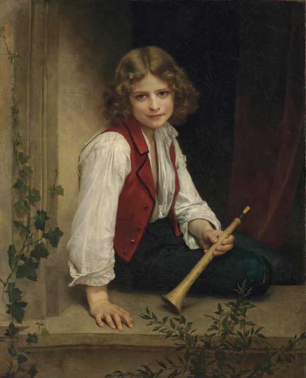 Pifferaro – William Bouguereau translates to "Piper" – William Bouguereau