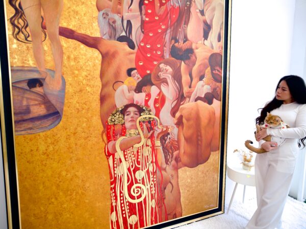 The Medicine – A Reimagined Gustav Klimt Masterpiece by Master Apollon | 180 x 270 cm - Image 11