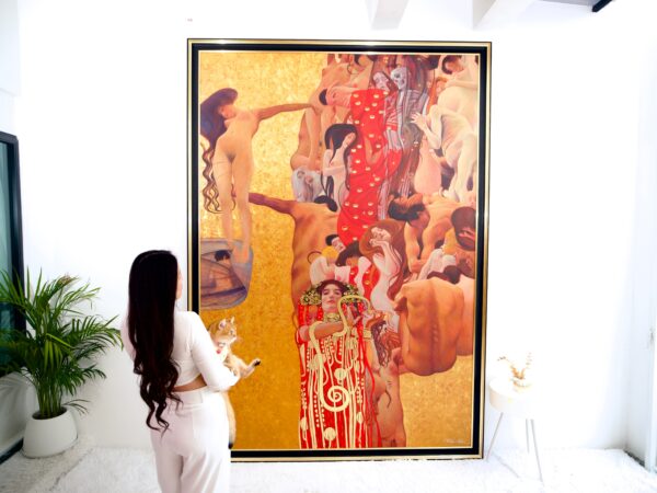 The Medicine – A Reimagined Gustav Klimt Masterpiece by Master Apollon | 180 x 270 cm - Image 6