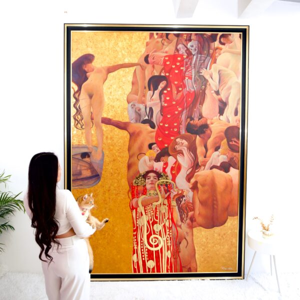 The Medicine – A Reimagined Gustav Klimt Masterpiece by Master Apollon | 180 x 270 cm - Image 3