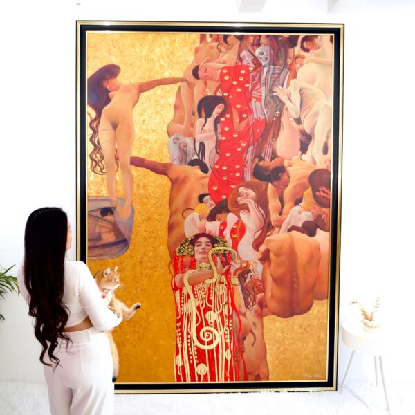 The Medicine – A Reimagined Gustav Klimt Masterpiece by Master Apollon | 180 x 270 cm - Image 2