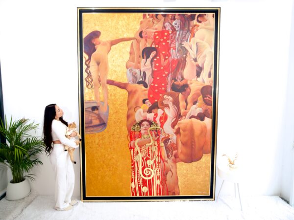 The Medicine – A Reimagined Gustav Klimt Masterpiece by Master Apollon | 180 x 270 cm - Image 9