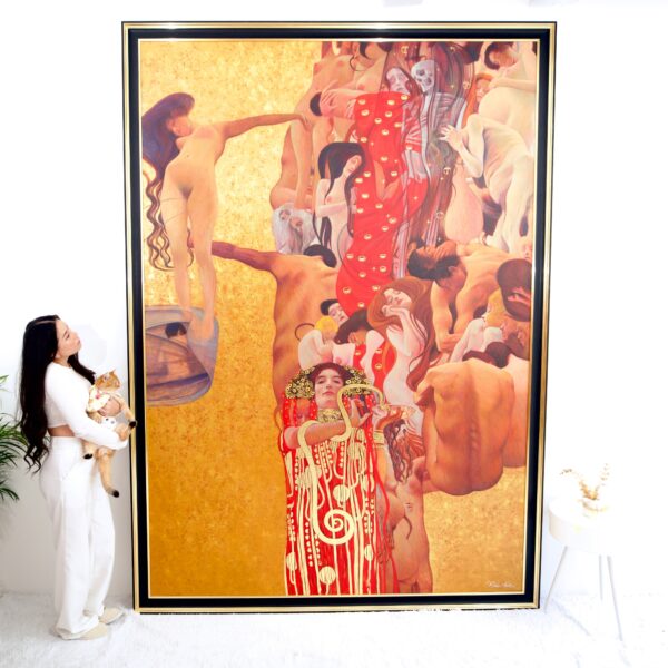 The Medicine – A Reimagined Gustav Klimt Masterpiece by Master Apollon | 180 x 270 cm - Image 4