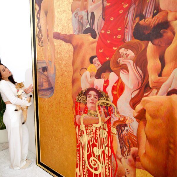 The Medicine – A Reimagined Gustav Klimt Masterpiece by Master Apollon | 180 x 270 cm - Image 4