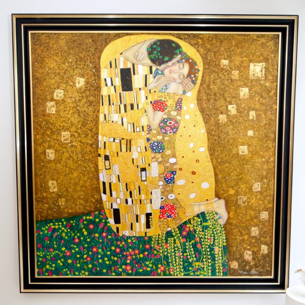 The Kiss – A Reimagined Gustav Klimt Masterpiece by Master Apollon | 200 x 200 cm - Image 12