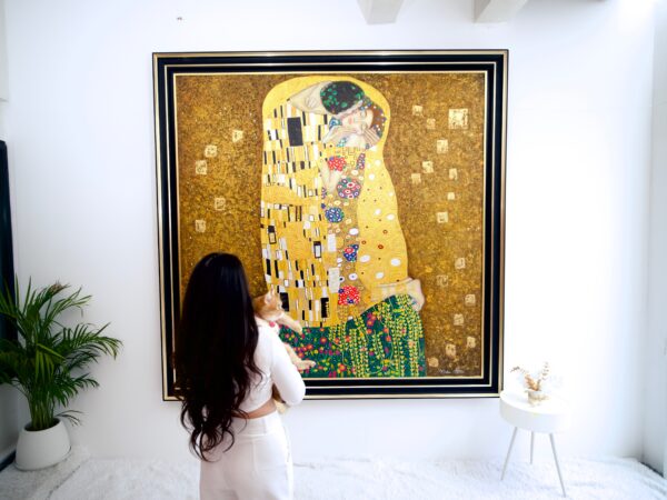 The Kiss – A Reimagined Gustav Klimt Masterpiece by Master Apollon | 200 x 200 cm - Image 3