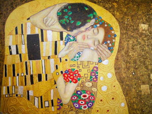 The Kiss – A Reimagined Gustav Klimt Masterpiece by Master Apollon | 200 x 200 cm - Image 10