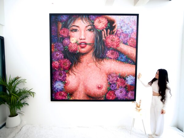 Love in Bloom – Kesorn | 200 x 200 cm - Image 4