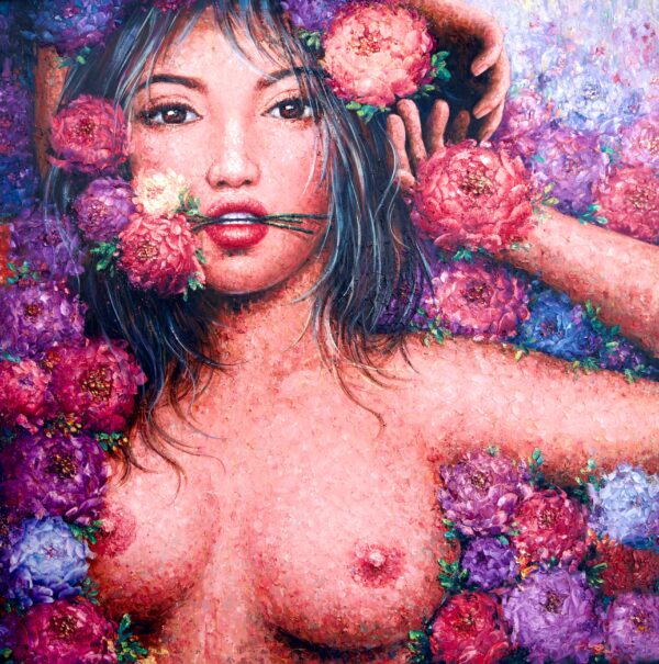 Love in Bloom – Kesorn | 200 x 200 cm - Image 11