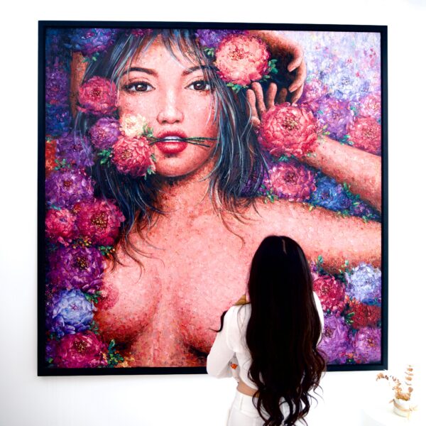 Love in Bloom – Kesorn | 200 x 200 cm - Image 2