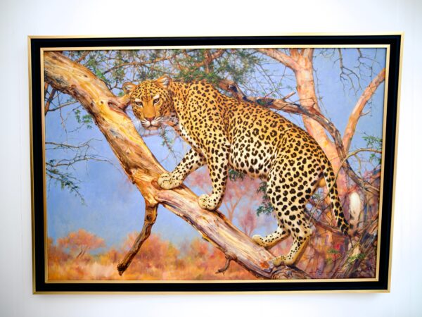 Leopard in a Tree – Somchai | 160 x 110 cm - Image 10