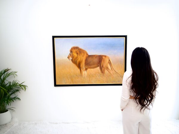 Lion in the Savannah – Somchai - 180 x 130 cm - Image 8