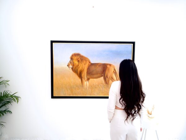 Lion in the Savannah – Somchai - 180 x 130 cm - Image 5