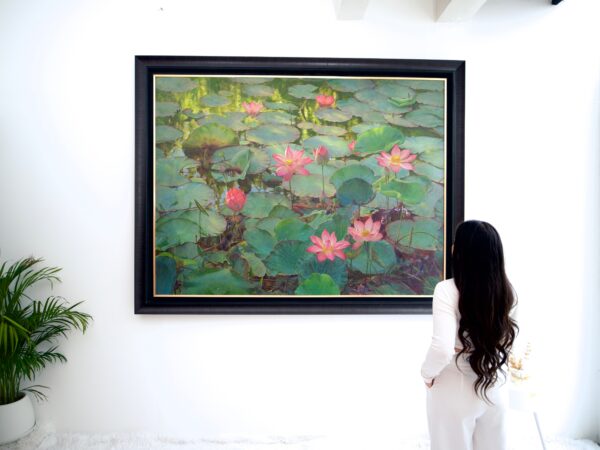 Water Lilies – Somchai - 200 x 150 cm - Image 5