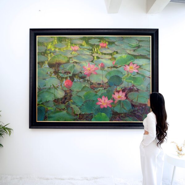 Water Lilies – Somchai - 200 x 150 cm - Image 7