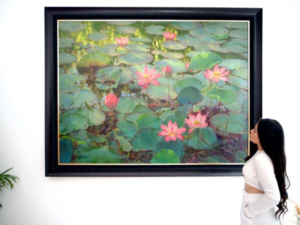 Water Lilies – Somchai - 200 x 150 cm - Image 10