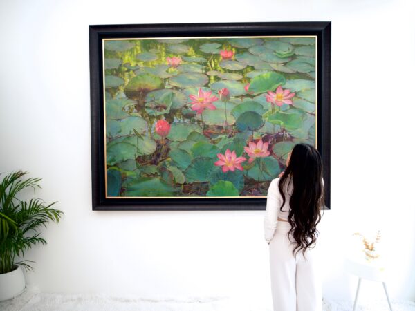 Water Lilies – Somchai - 200 x 150 cm - Image 11