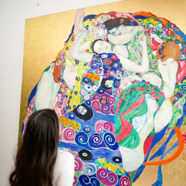 The Maidens – A Reimagined Gustav Klimt Masterpiece by Master Apollon | 200 x 200 cm - Image 6