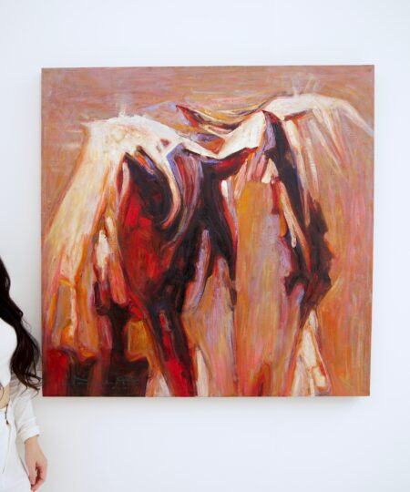 Abstract Horse – Somchai | 100 x 100 cm