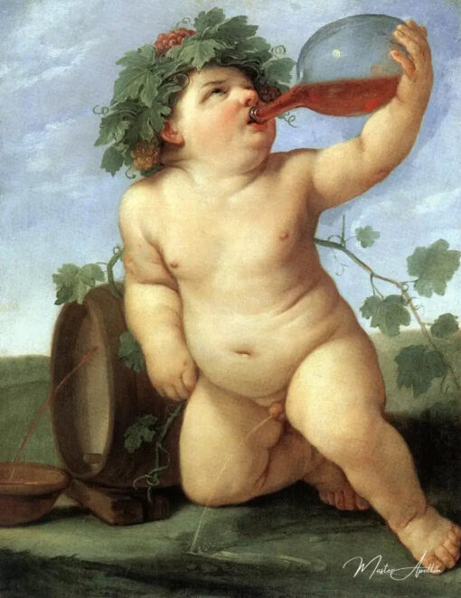 Bacchus buvant - Guido Reni Reproductions de tableaux à la peinture à l’huile