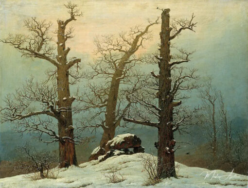 Dolmen sous la neige - Caspar David Friedrich - Reproductions de tableaux et peintures haut de gamme