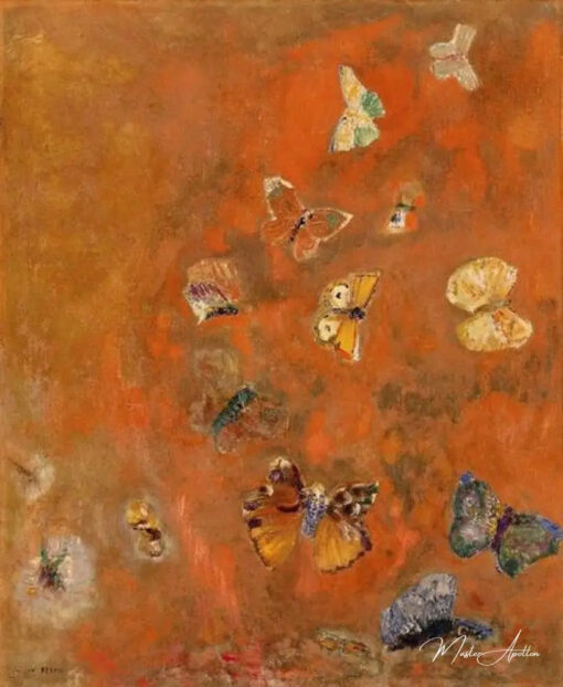 Evocation des papillons - Odilon redon - Reproductions de tableaux et peintures haut de gamme