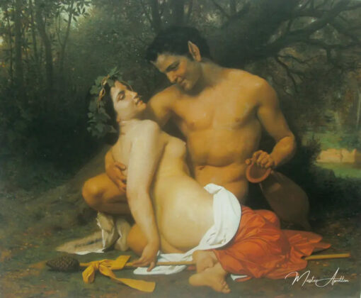 Faune et Bacchante - William-Adolphe Bouguereau Reproductions de tableaux à la peinture à l’huile