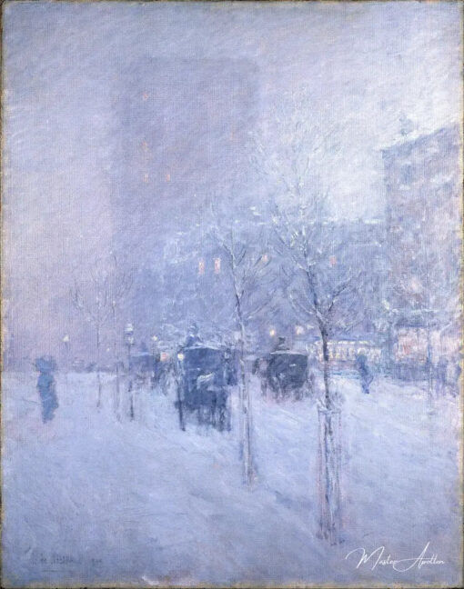 Fin d'après-midi, New York, hiver - Childe Hassam - Reproductions de tableaux et peintures haut de gamme