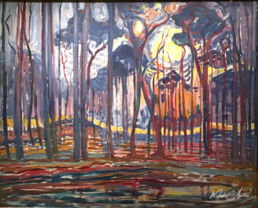 Forêt à Oele - Mondrian - Reproductions de tableaux et peintures haut de gamme