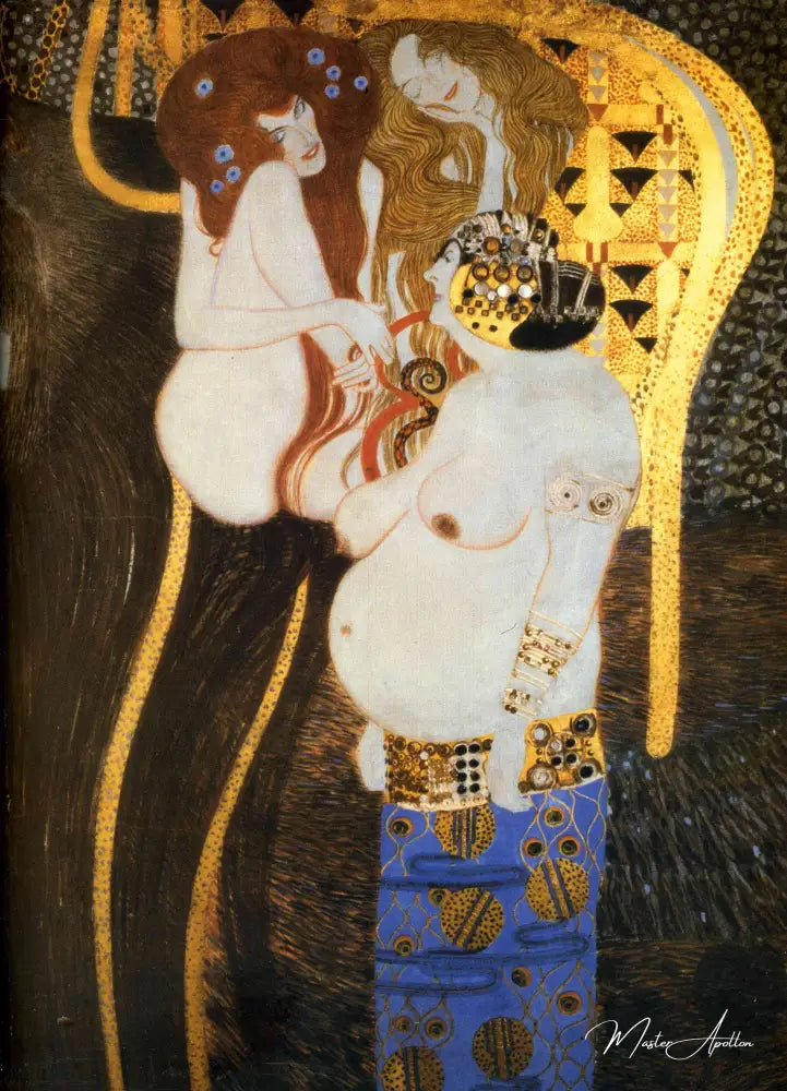 Beethoven Frieze The Hostile Powers Detail of the Distant Wall - Gustav Klimt