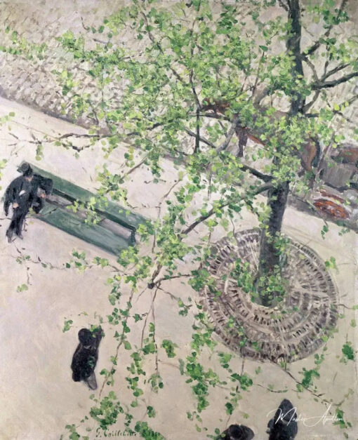 Gustave caillebotte boulevard vu d'en haut - Caillebotte - Reproductions de tableaux et peintures haut de gamme